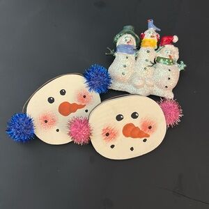 Bundle of snowman pins